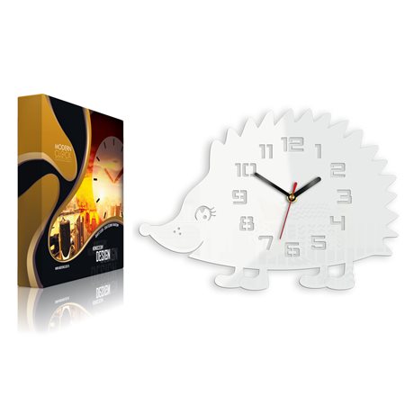 Zegar ścienny Jeż White