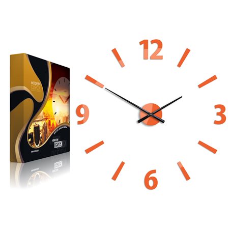 Zegar ścienny Klaus Orange | Dekormania