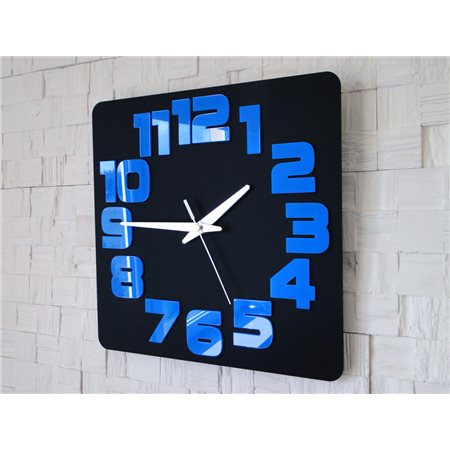 Zegar ścienny LOGIC BLACK&BLUE