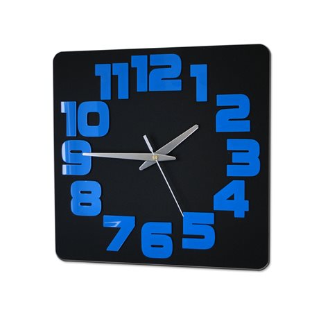 Zegar ścienny LOGIC BLACK&BLUE