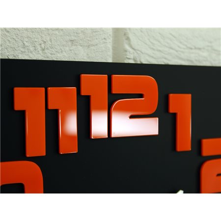 Zegar ścienny Logic BLACK&ORANGE