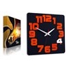 Zegar ścienny Logic BLACK&ORANGE | Dekormania
