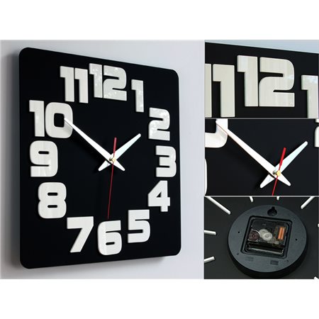 Zegar ścienny Logic BLACK&WHITE