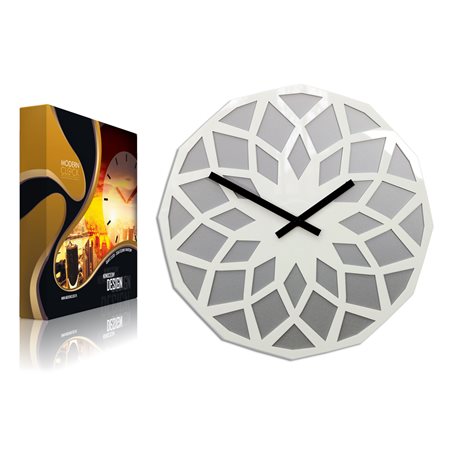 Zegar ścienny Lotos Stone&White