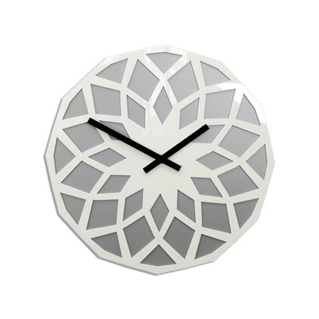 Zegar ścienny Lotos Stone&White
