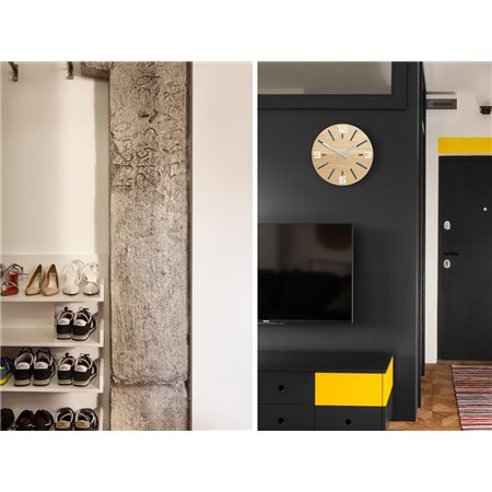 Zegar ścienny Marco White&Grey