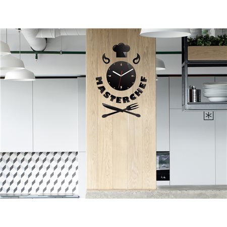 Zegar ścienny Master Chef Black | Dekormania