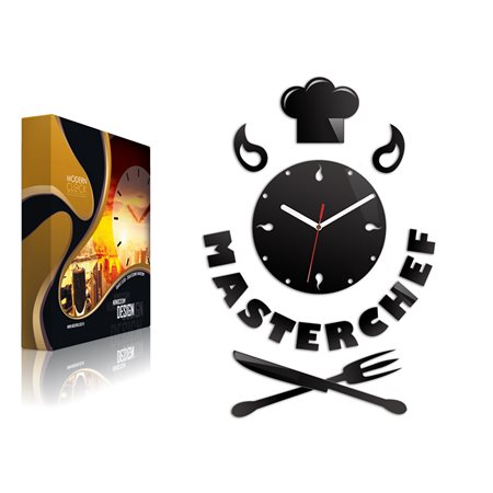 Zegar ścienny Master Chef Black | Dekormania