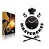 Zegar ścienny Master Chef Black | Dekormania