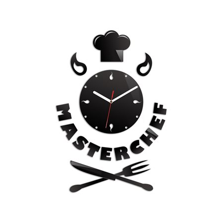 Zegar ścienny Master Chef Black