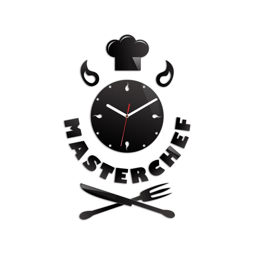 Zegar ścienny Master Chef Black
