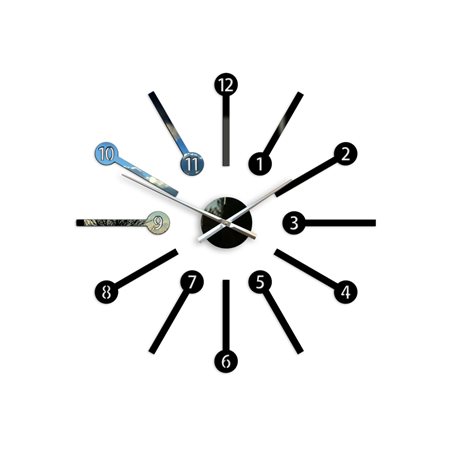 Zegar ścienny Metro Black