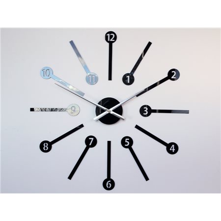 Zegar ścienny Metro Black