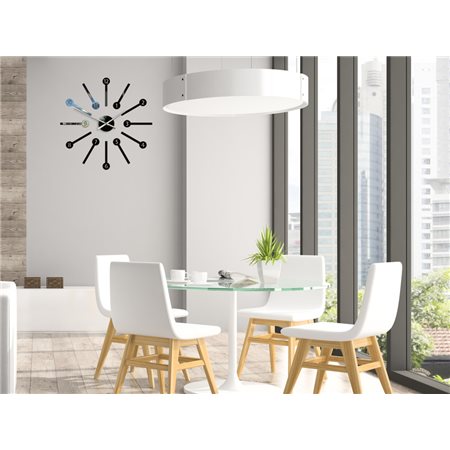 Zegar ścienny Metro Black