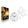 Zegar ścienny Motyle 3D WHITE | Dekormania