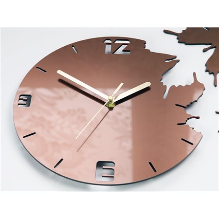 Zegar ścienny Motyle Copper | Dekormania