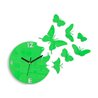Zegar ścienny Motyle Green | Dekormania
