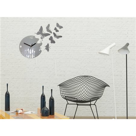 Zegar ścienny Motyle Met Aluminum