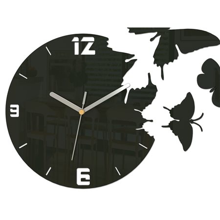 Zegar ścienny Motyle Wenge