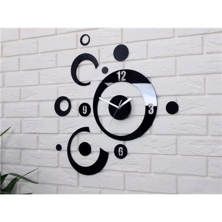 Zegar ścienny Planet Black