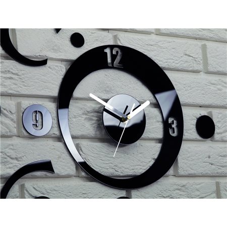 Zegar ścienny Planet Black