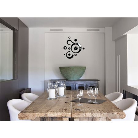 Zegar ścienny Planet Black