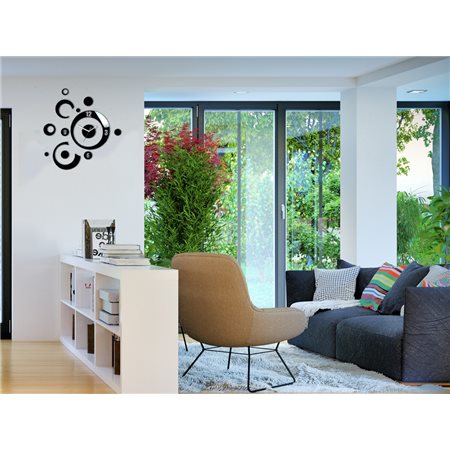 Zegar ścienny Planet Black