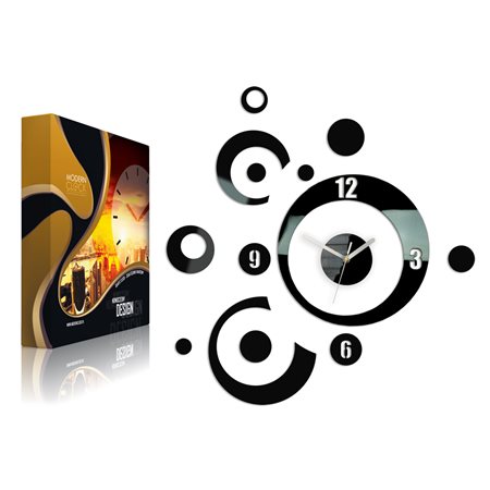 Zegar ścienny Planet Black