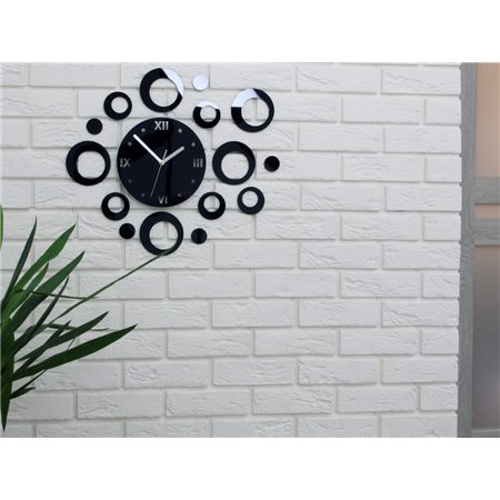 Zegar ścienny Ring Black