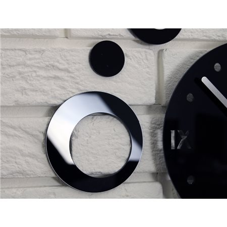 Zegar ścienny Ring Black | Dekormania