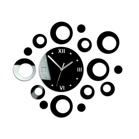 Zegar ścienny Ring Black | Dekormania