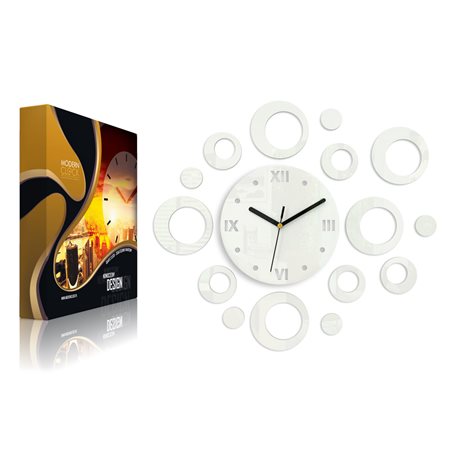 Zegar ścienny Ring White | Dekormania