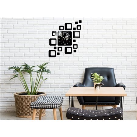 Zegar ścienny Roman Black