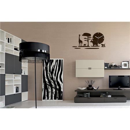 Zegar ścienny Safari Wenge
