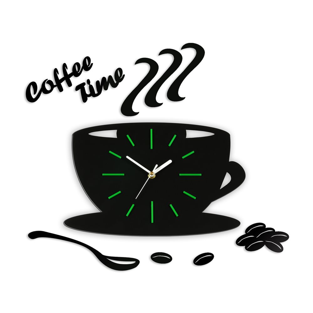 Zegar ścienny Satin CUP Green