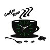 Zegar ścienny Satin CUP Green | Dekormania