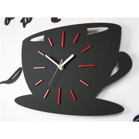 Zegar ścienny Satin CUP Red