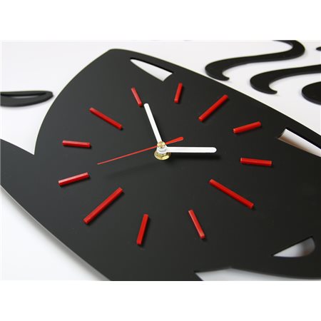 Zegar ścienny Satin CUP Red