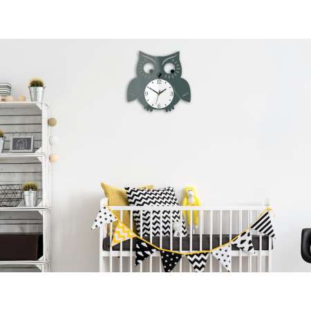 Zegar ścienny Sowa GRAY&WHITE