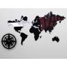 Zegar ścienny World 2 black | Dekormania