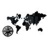 Zegar ścienny World 2 black | Dekormania