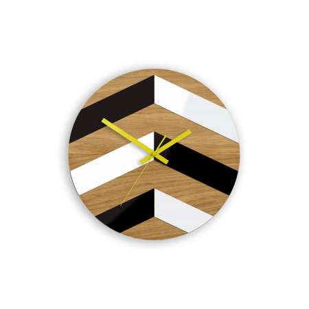 Zegar ścienny Zygzak Wood