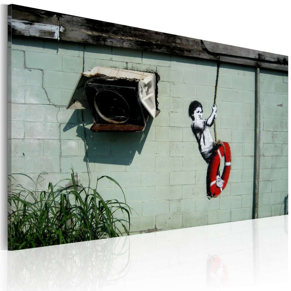 Obraz  Chłopiec na huśtawce (Banksy)