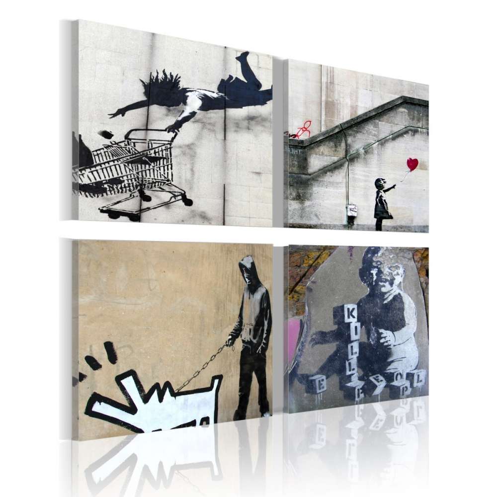 Obraz  Banksy  cztery twórcze pomysły