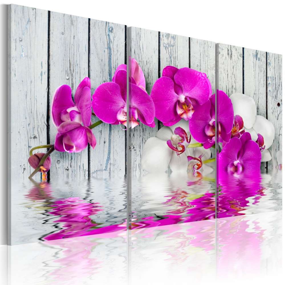 Obraz  harmonia orchidea  tryptyk
